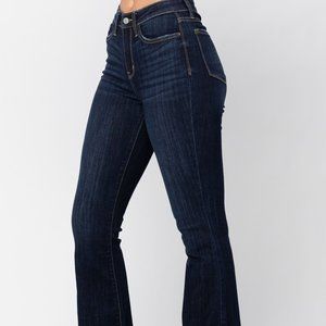 Judy Blue Jeans High Waist Raw Hem Tall Flare NWT